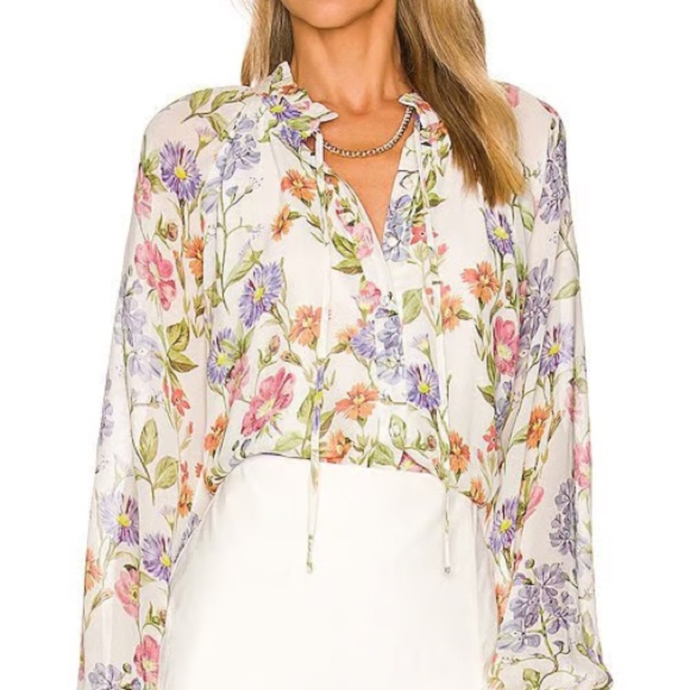 NWT - Yumi Kim Sundown Top Hopefield Ivory - Floral Print Women's Top